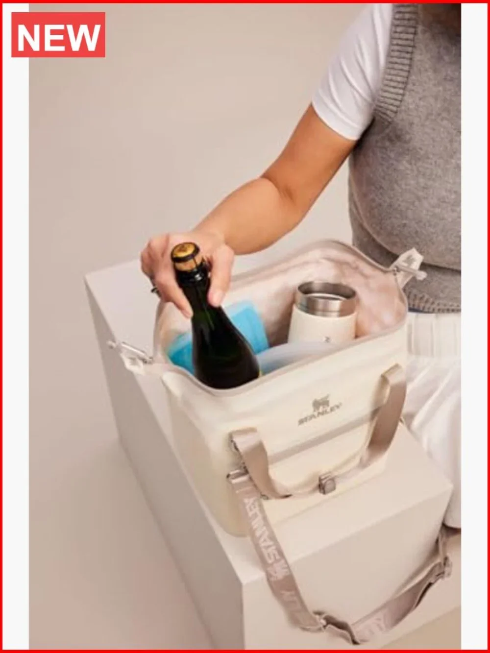 Insulated Soft Cooler Bag Lunch Box with Zipper Travel Bag